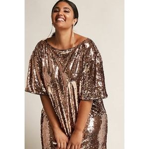 Gold Sequin Dress